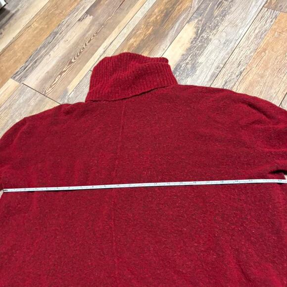 Red turtleneck sweater |Knit Wool blend Sweater | Y2K Preppy - Picture 6 of 6